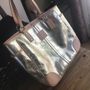 SOLD Coach Never-Full Tote with Wristlet